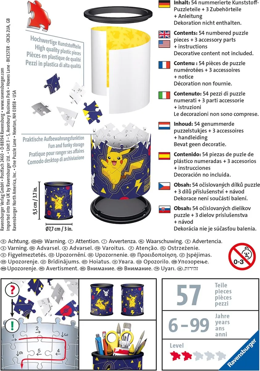 Ravensburger 3D Puzzel Pokémon 54 Stuks