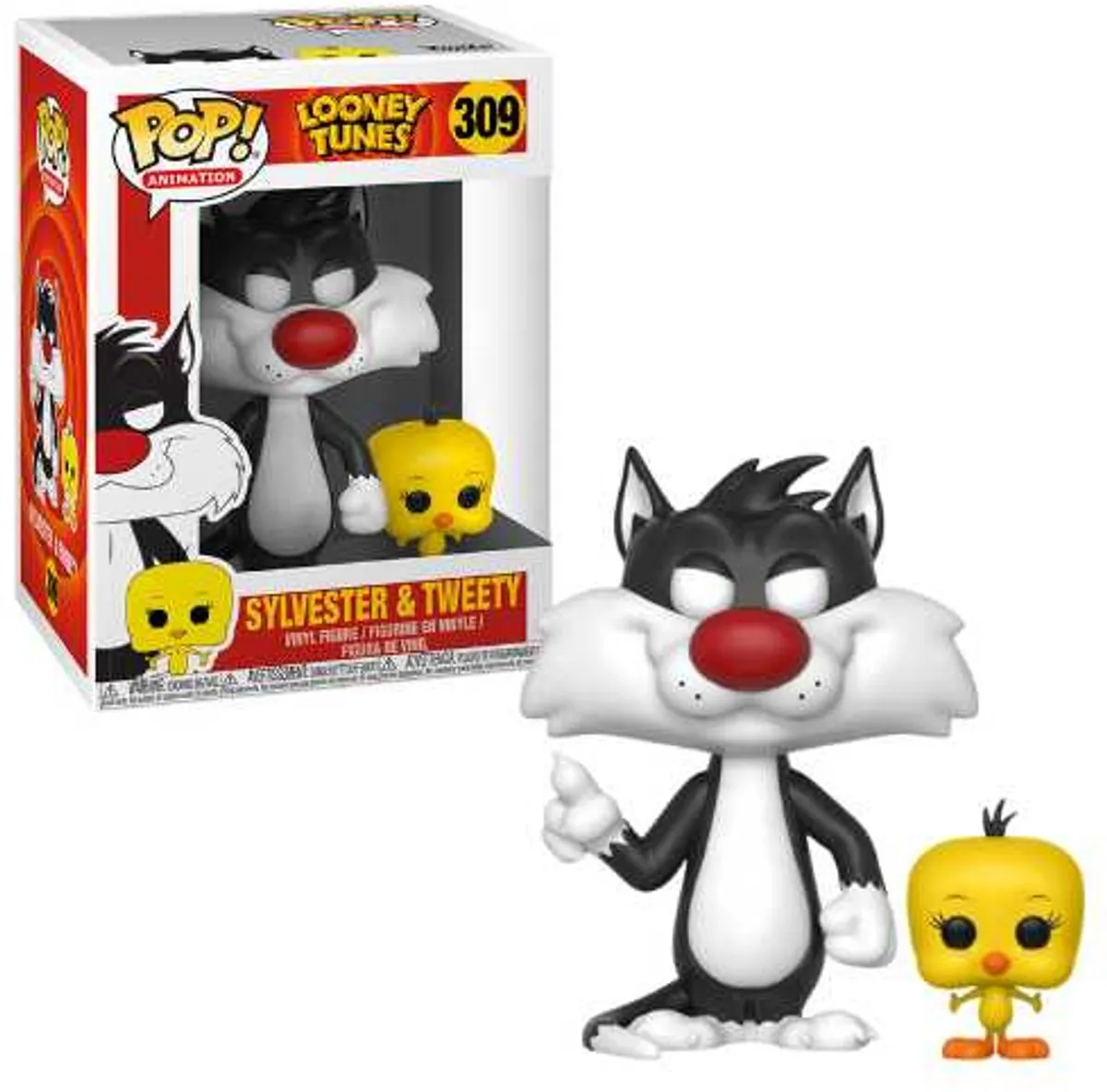 Funko Pop! Looney Tunes Sylvester & Tweety 309 - Veelkleurig