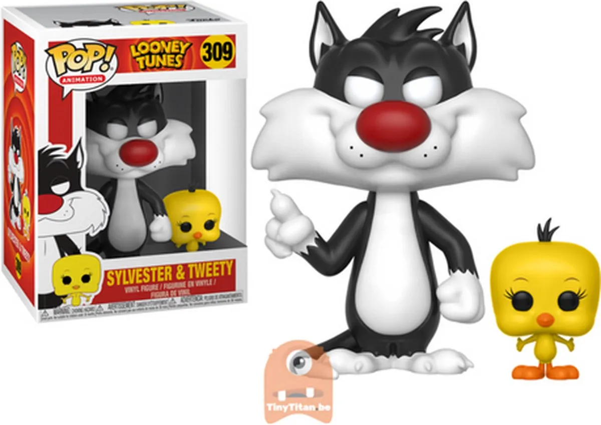 Funko Pop! Looney Tunes Sylvester & Tweety 309 - Veelkleurig