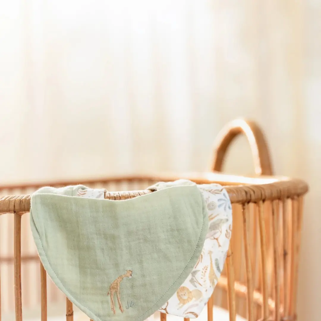 Little Dutch Safari Wonders Bandana - Groen - 2 Stuks - afbeelding 2 van 2