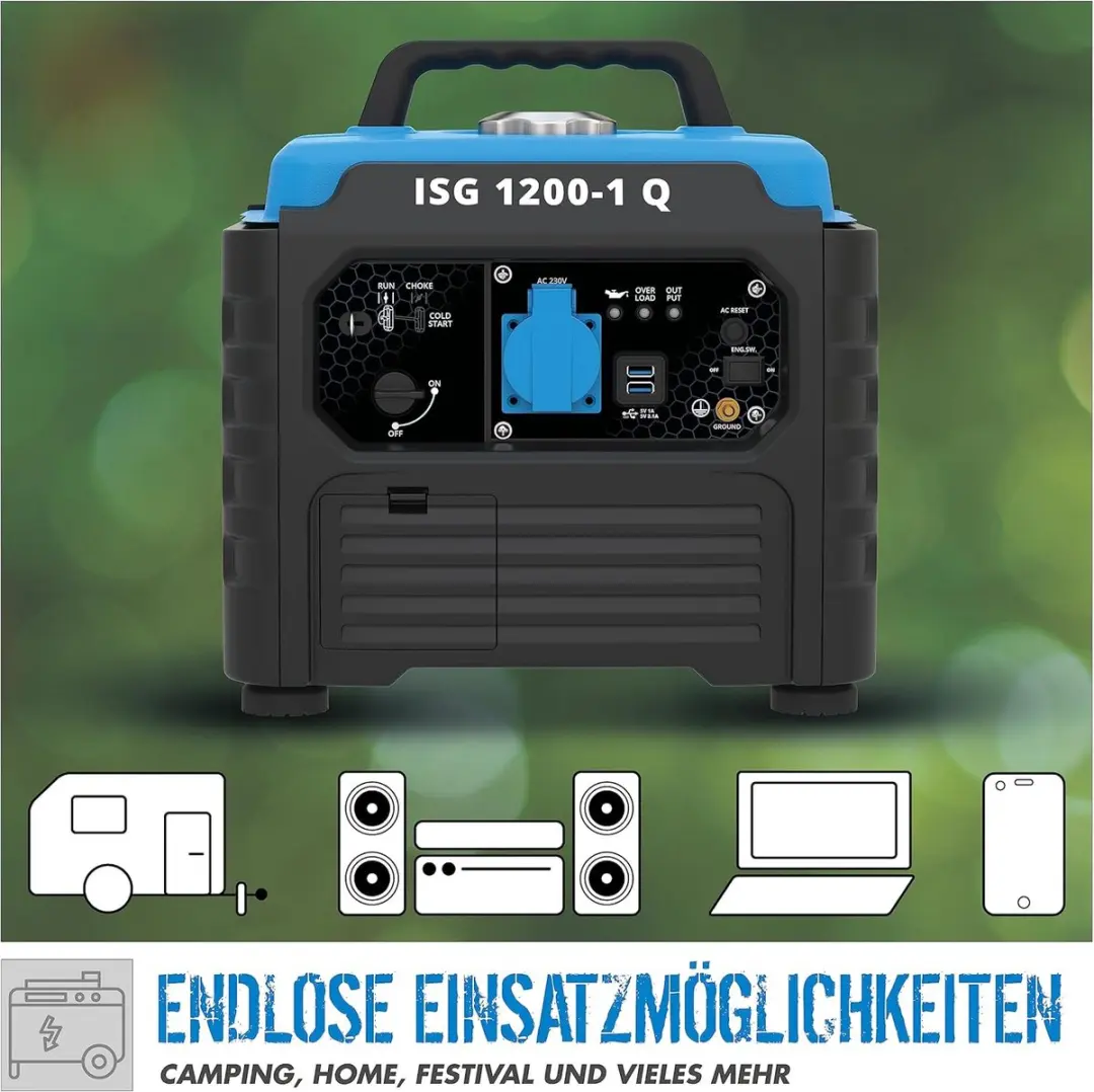 Güde ISG 1200-1 Q Inverter Aggregaat 1200W - 3L - afbeelding 4 van 6