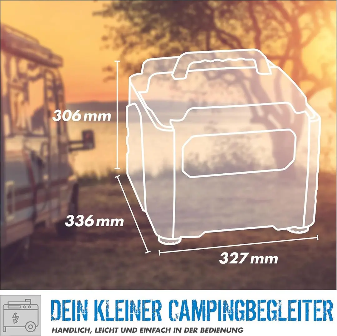 Güde ISG 1200-1 Q Inverter Aggregaat 1200W - 3L - afbeelding 2 van 6