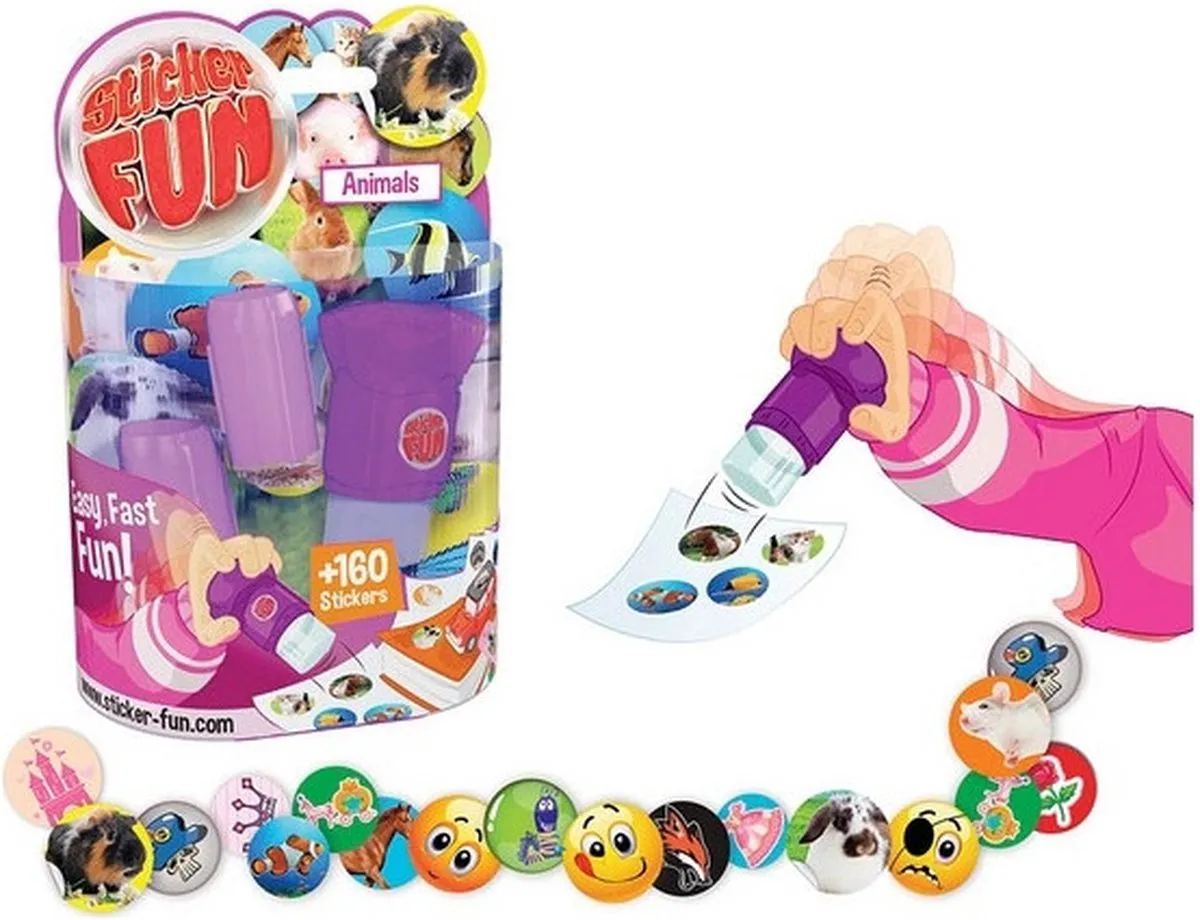 Goliath Sticker Fun Animals Starter Set - 160 Stickers - Multi - 2 Stuks