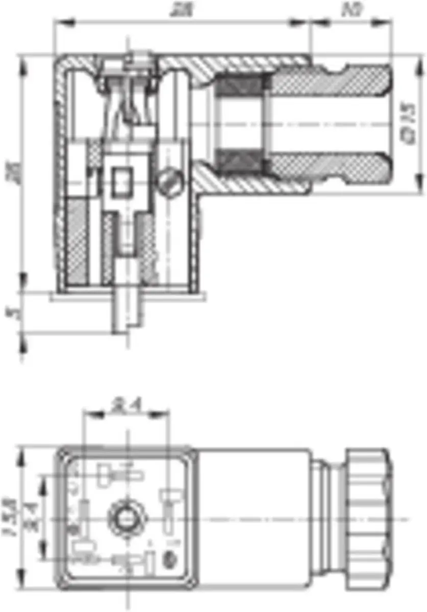 Hirschmann GDS 307 933 024-100-1 Stroomrail - 3 Polen + PE - Zwart - afbeelding 2 van 2