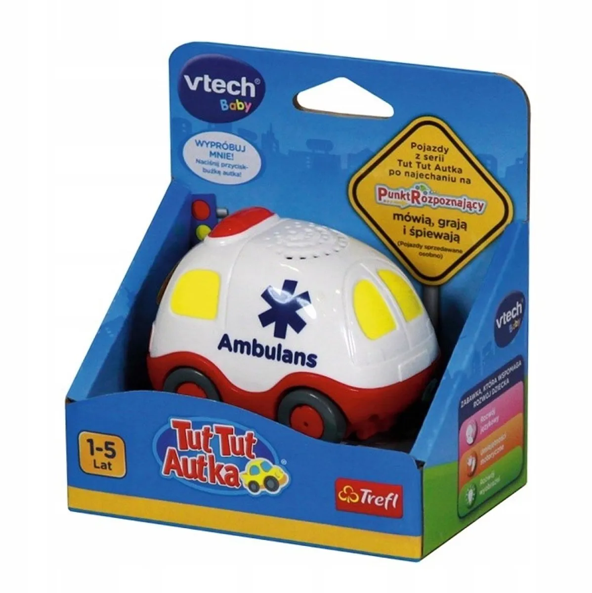 VTech Tut Tut Ambulans Interactief Speelgoed - Rood/Wit - afbeelding 2 van 3