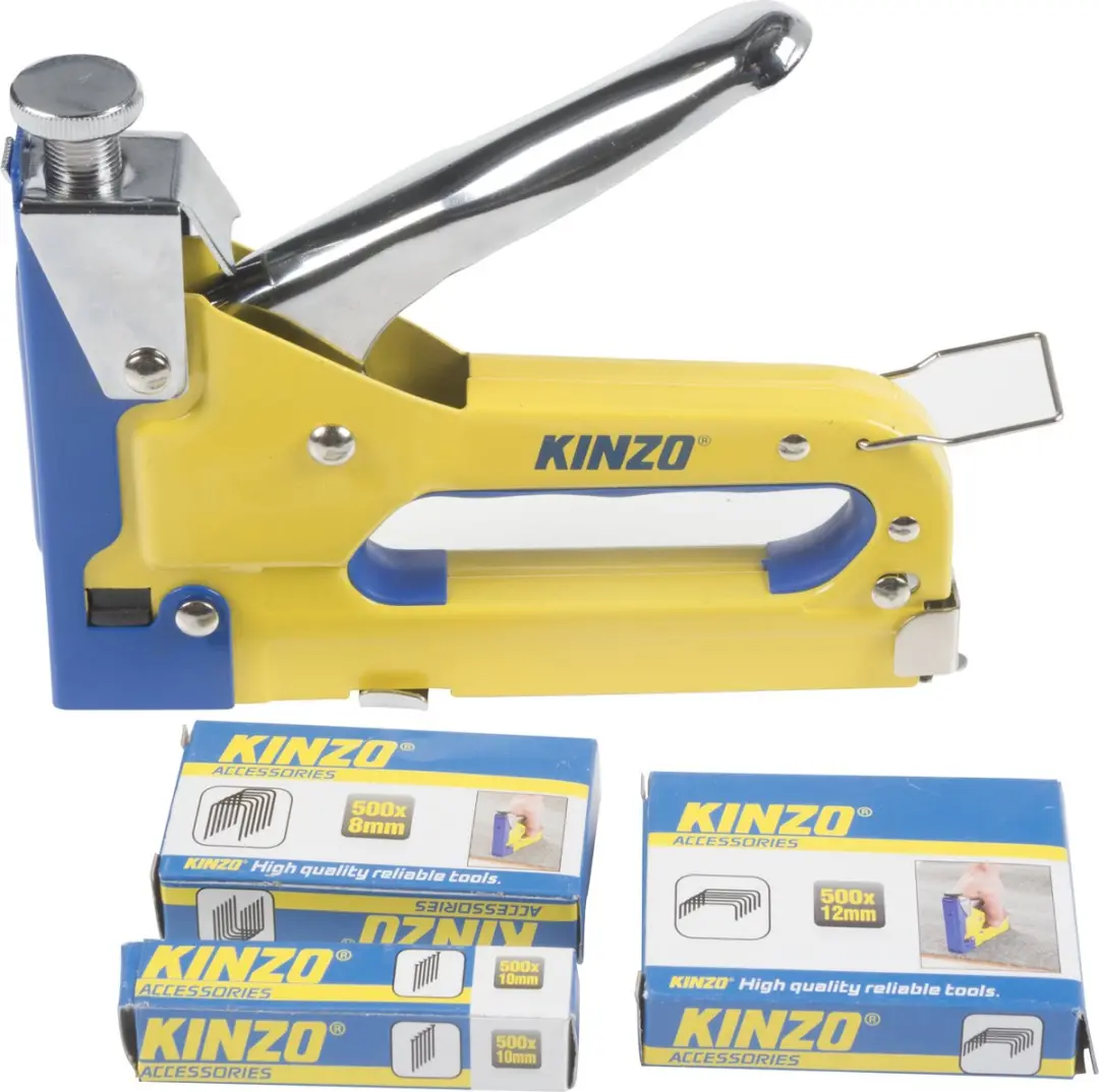 Kinzo Tacker DS79439 Nietmachine - 1500 Spijkers/Nieten - Vloerbedekking & Hout - afbeelding 2 van 6