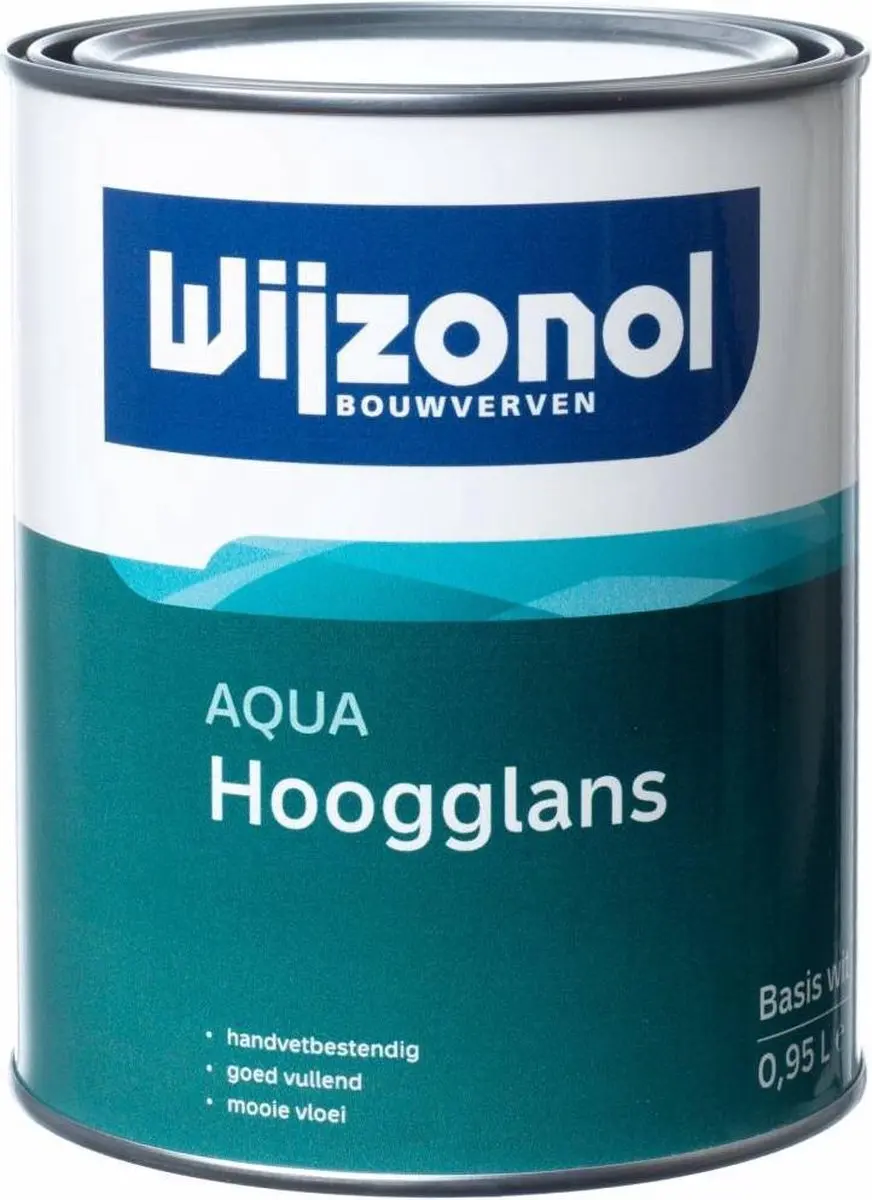 Wijzonol Aqua Hoogglans 1L - Wit - afbeelding 4 van 5