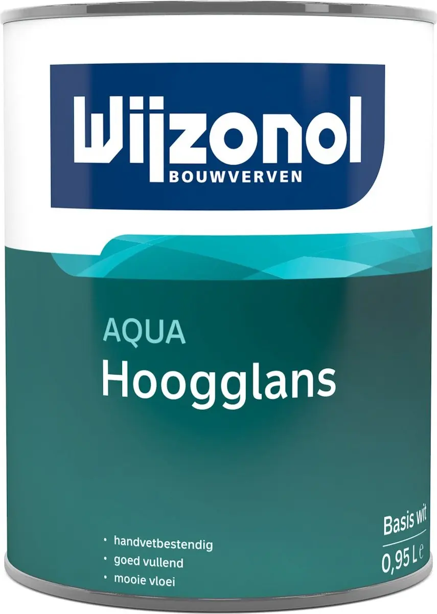 Wijzonol Aqua Hoogglans 1L - Wit - afbeelding 5 van 5