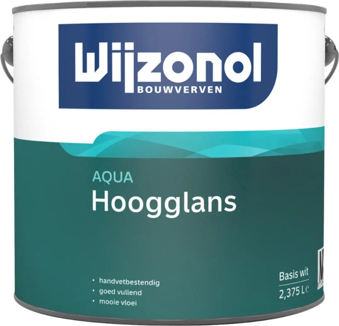Wijzonol Aqua Hoogglans 1L - Wit - afbeelding 3 van 5