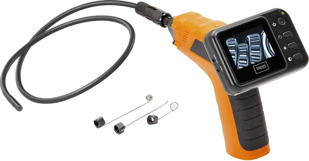 Trebs 22128 Endoscoop - Flexibele Zwanenhals - 2500mAh - Oranje-Zwart
