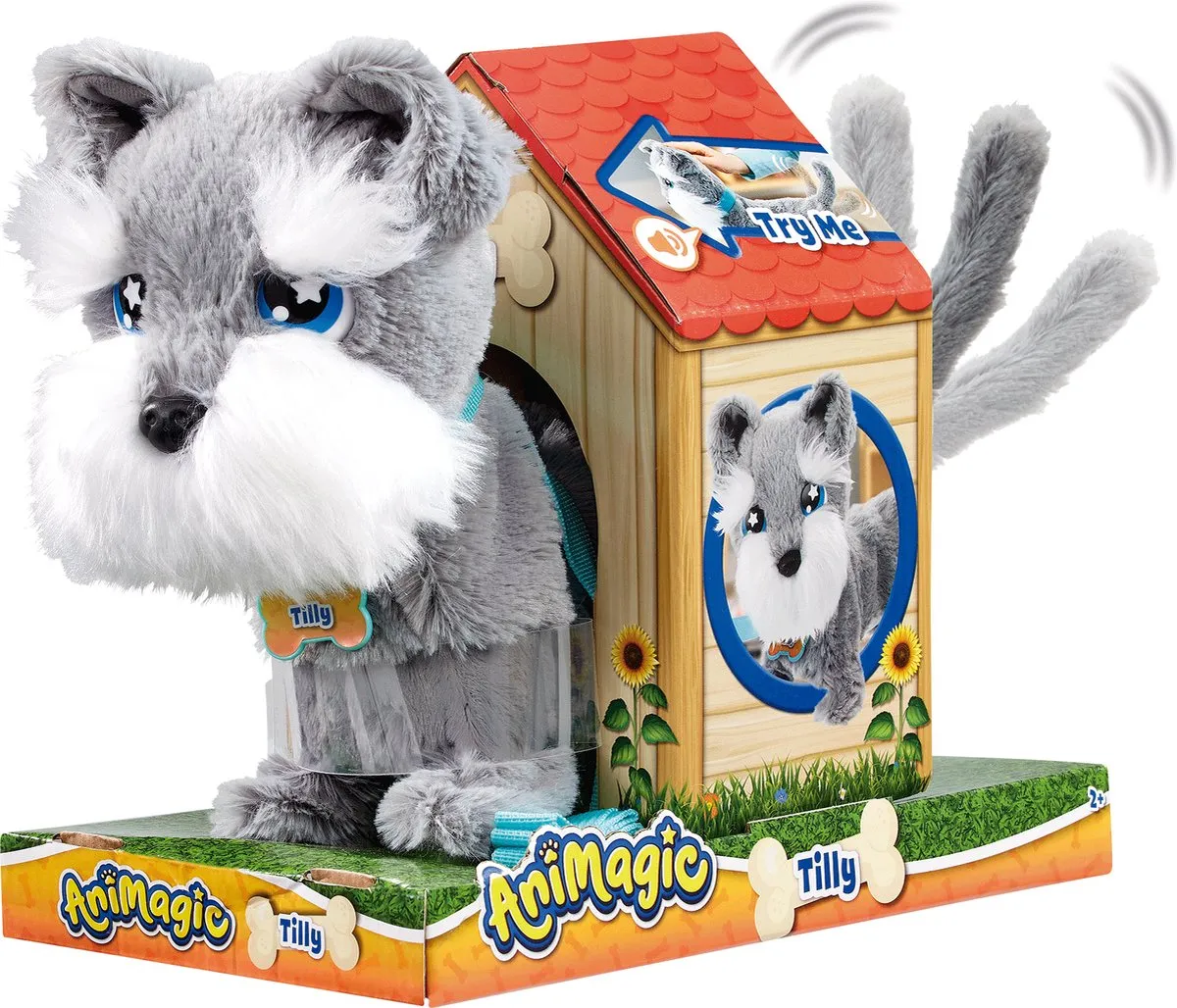 Goliath Animagic Tilly Terrier Knuffelhond - Multicolor
