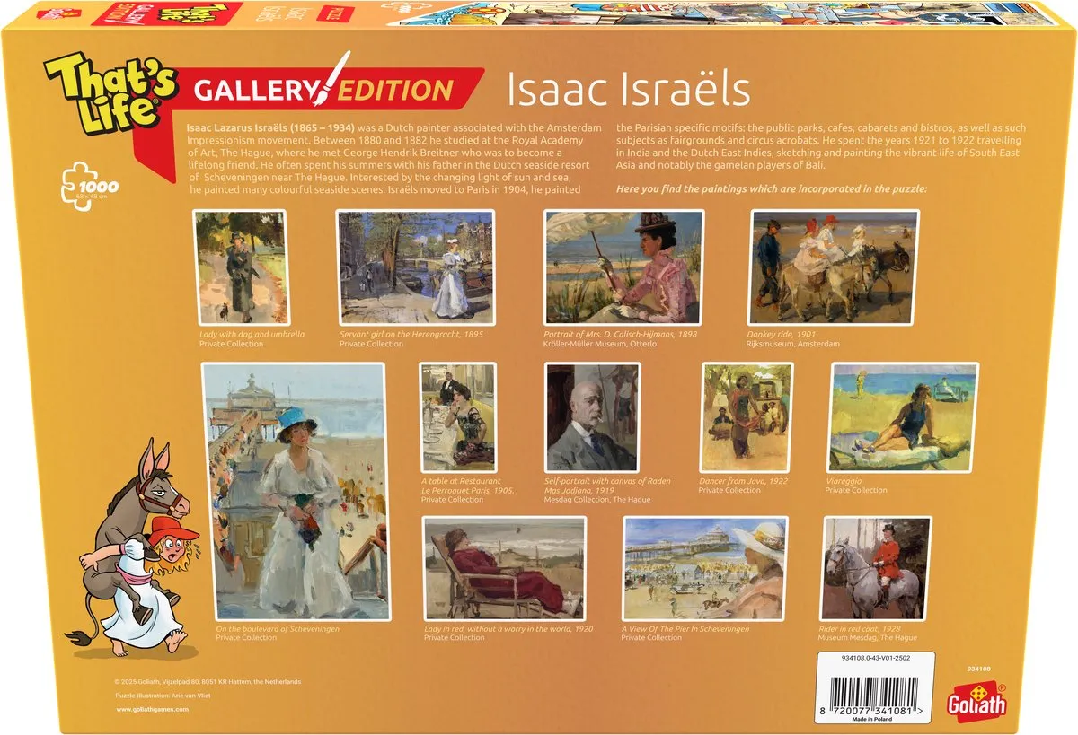 Goliath That's Life Isaac Israels Legpuzzel 1000 Stuks - 68x48cm - Multikleur