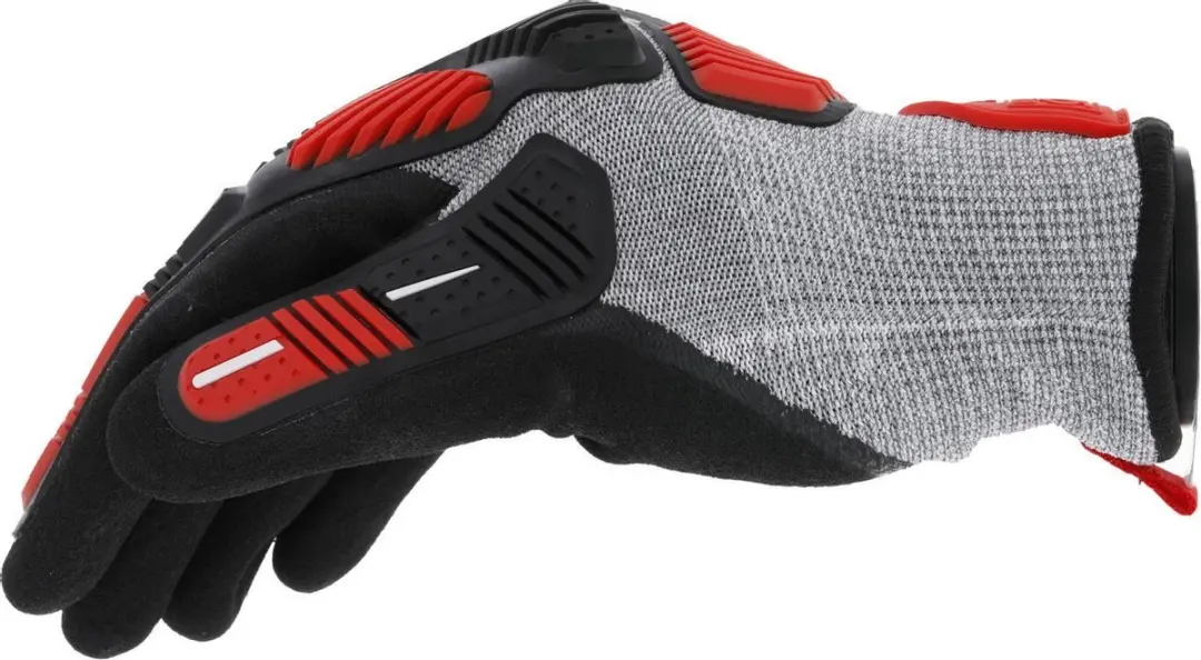 Mechanix Wear M-pact knit CR5A5 Handschoenen - M - Grijs/Rood - afbeelding 2 van 6