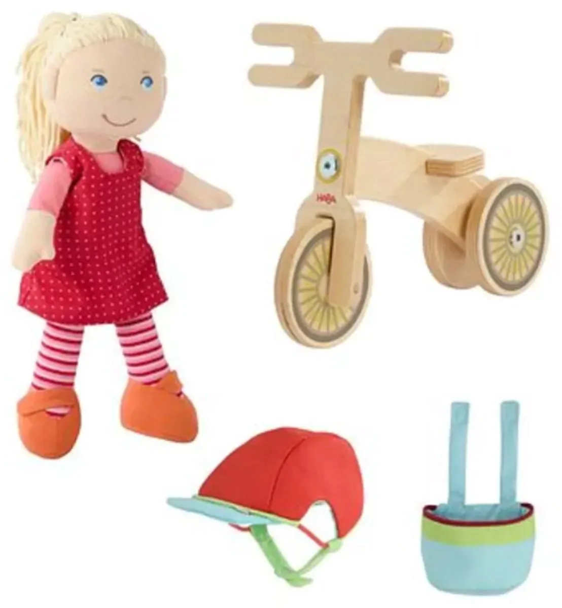 Haba Annelie Pop met Fiets - Limited Editie - Multicolor