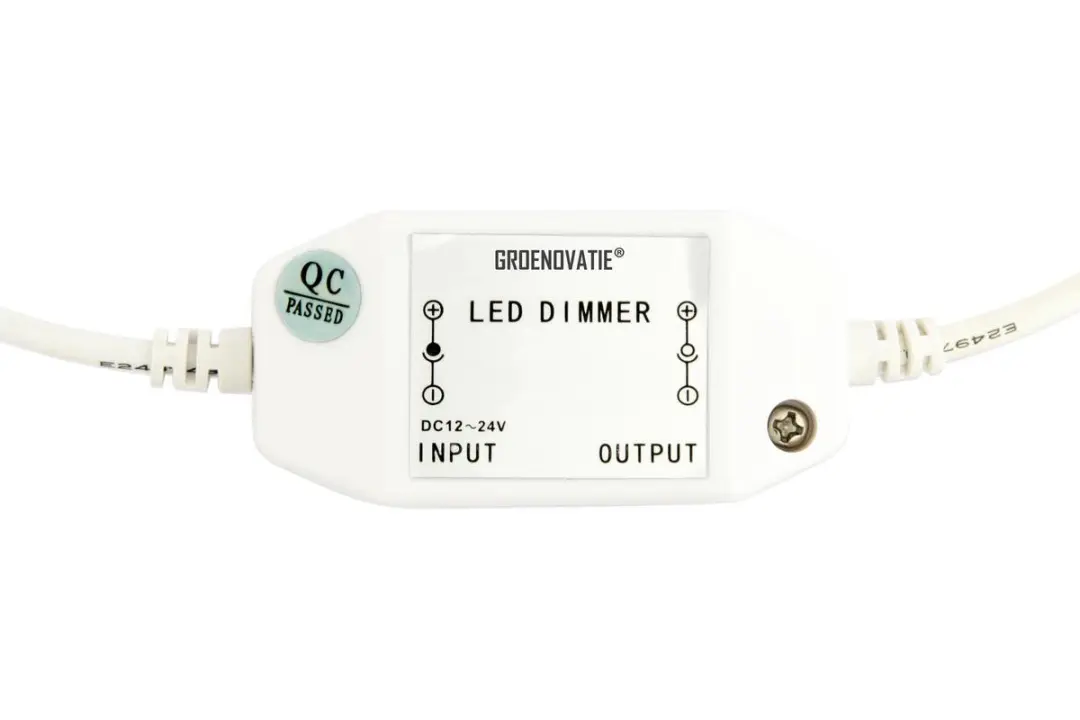 Groenovatie LED Dimmer Inline Draai 12V-24V 144W - Wit