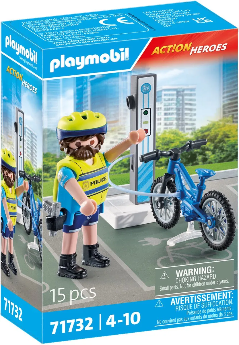 Playmobil Action Heroes Politie Patrouillefiets 71732