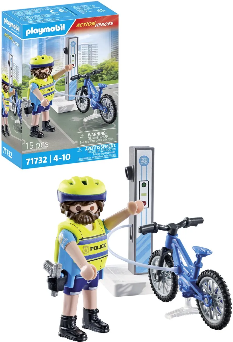 Playmobil Action Heroes Politie Patrouillefiets 71732