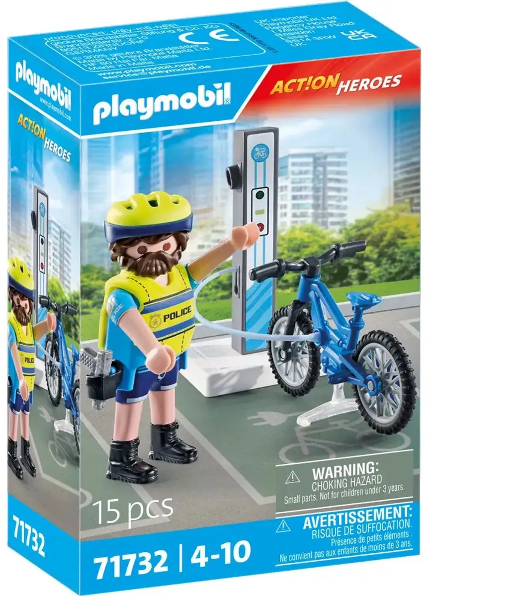 Playmobil Action Heroes Politie Patrouillefiets 71732