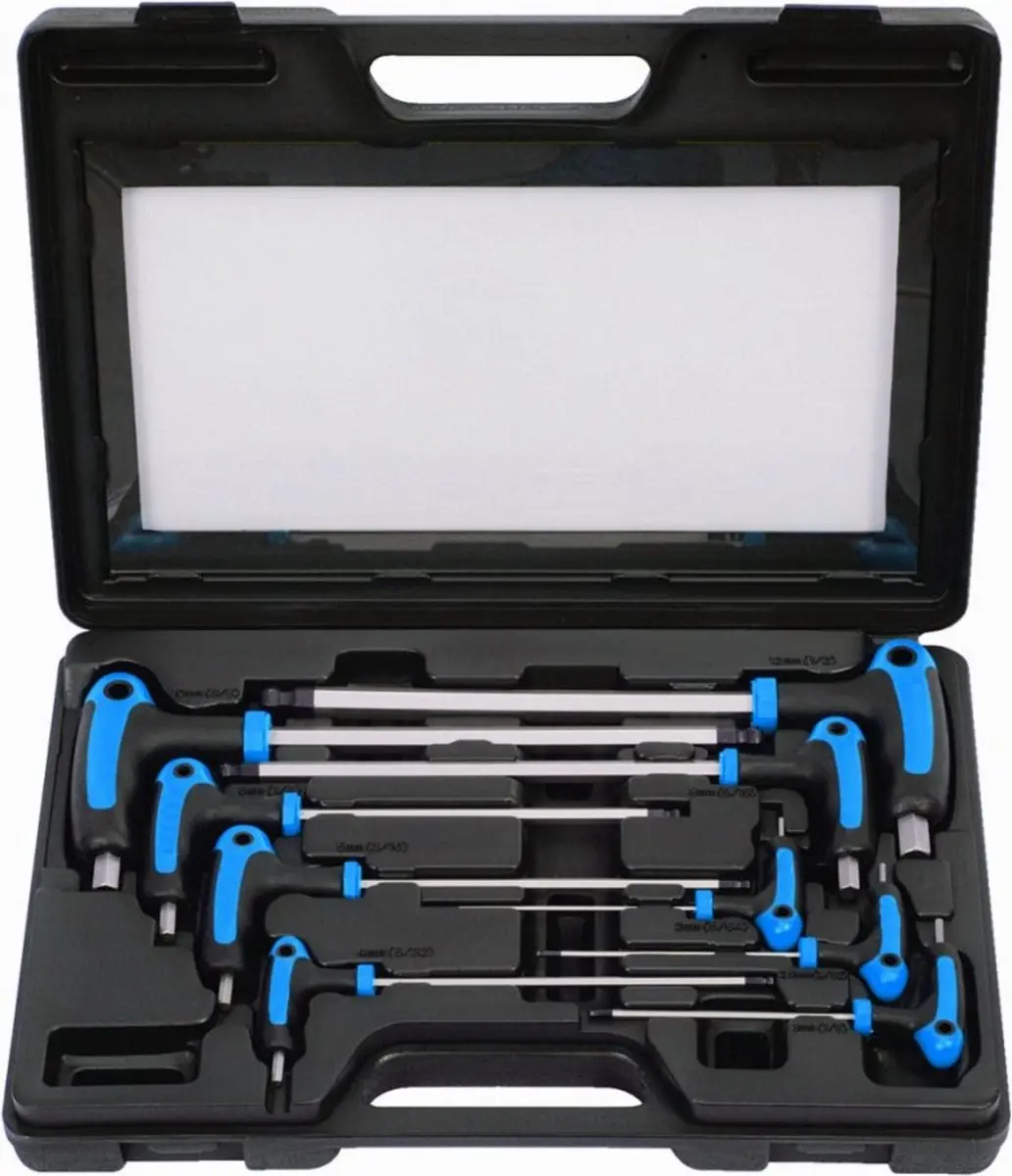 Inbussleutelset HEX 9-delig box