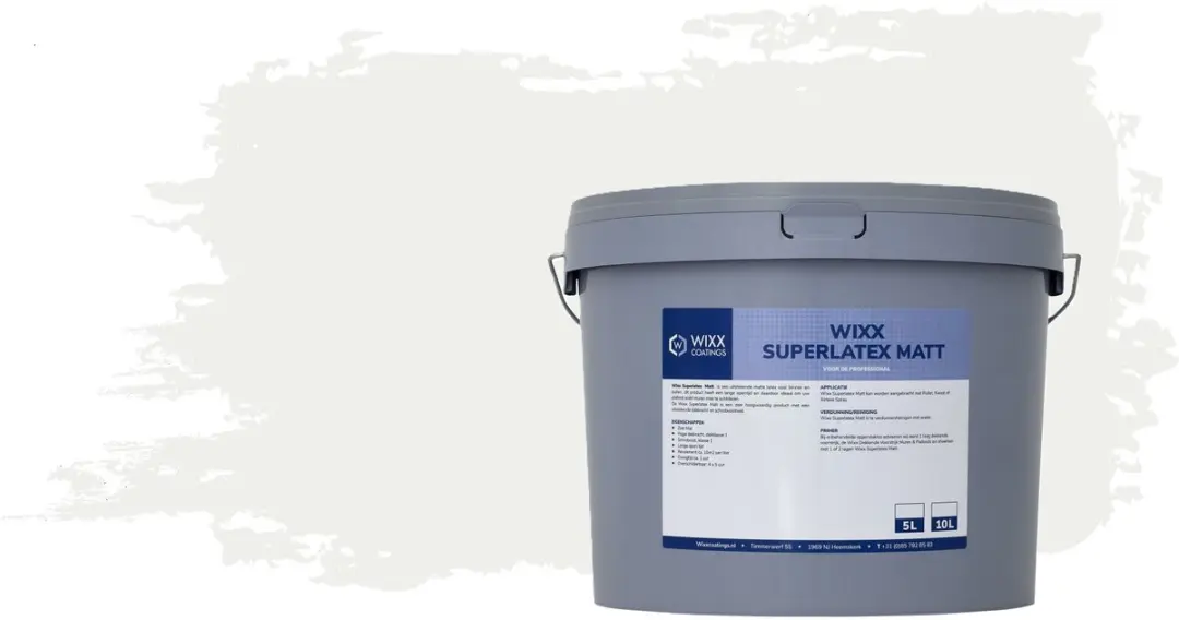 Wixx Superlatex Matt RAL 9016 Verkeerswit 5L