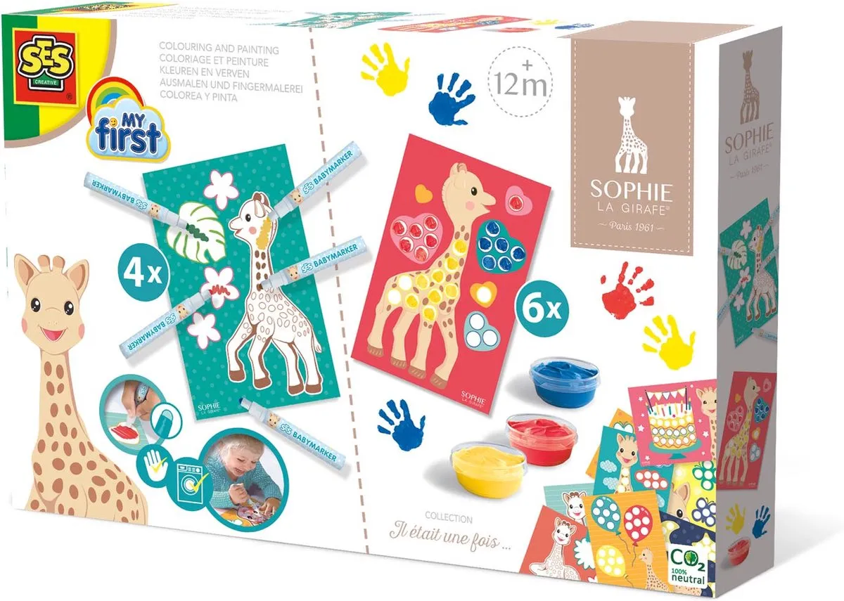 SES Creative Sophie la Girafe Kleuren en Verven Set