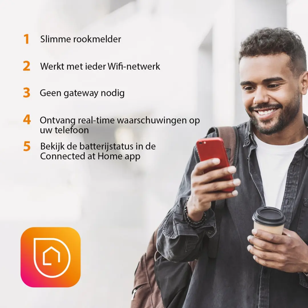 Smartwares FSM-12601 Slimme Rookmelder WiFi - Wit - afbeelding 3 van 6