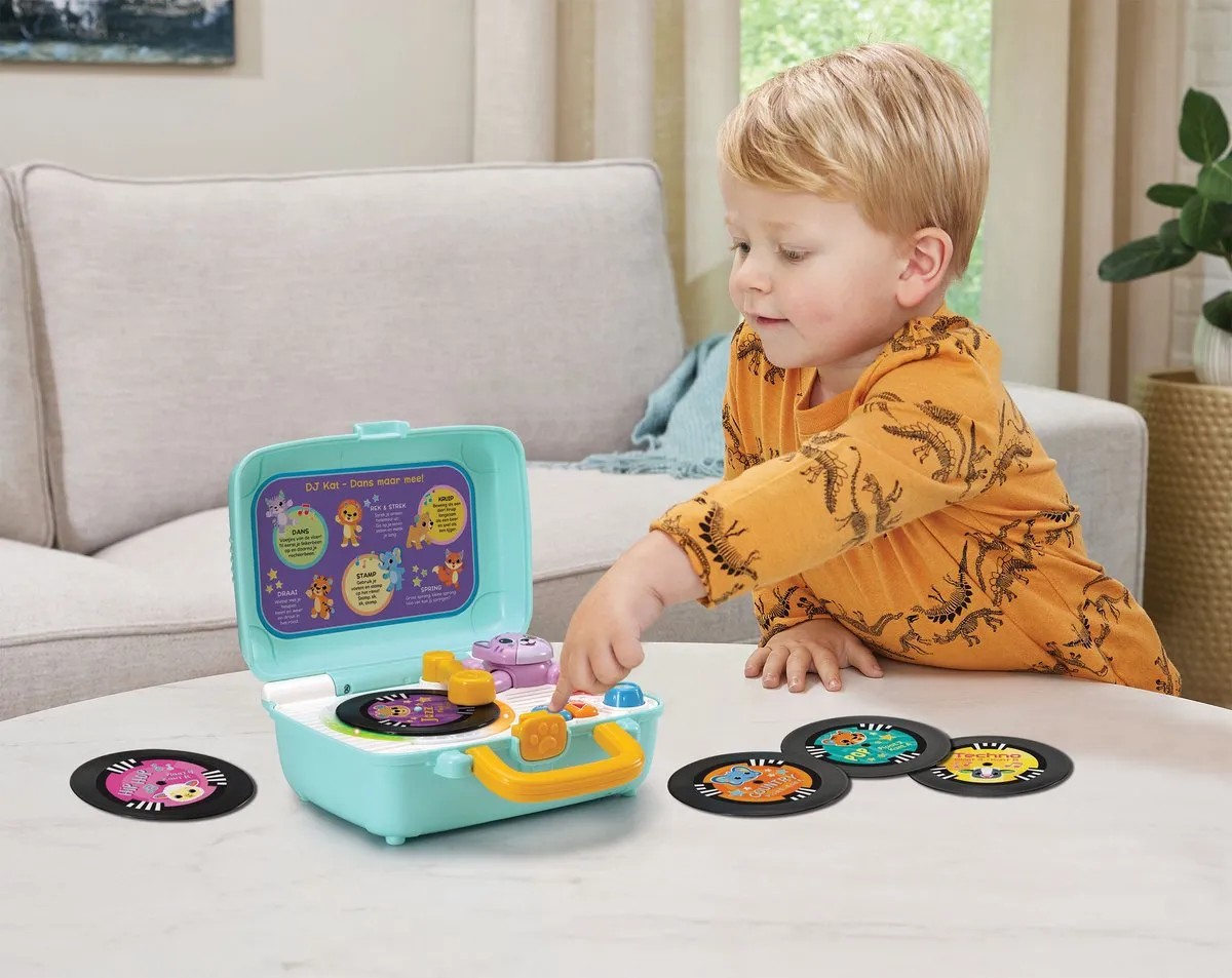 VTech Mijn Eerste Platenspeler - 5 Platen - Multi