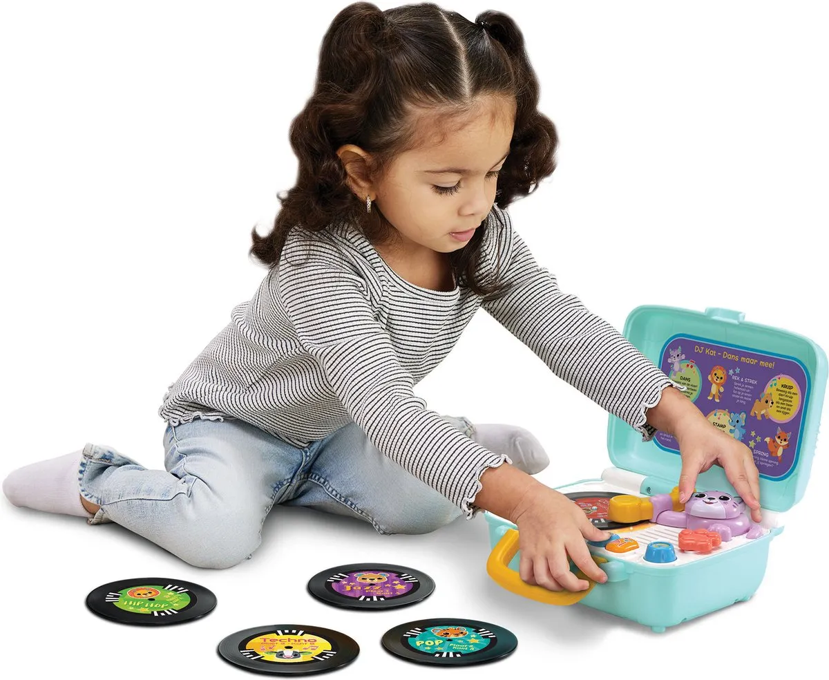 VTech Mijn Eerste Platenspeler - 5 Platen - Multi