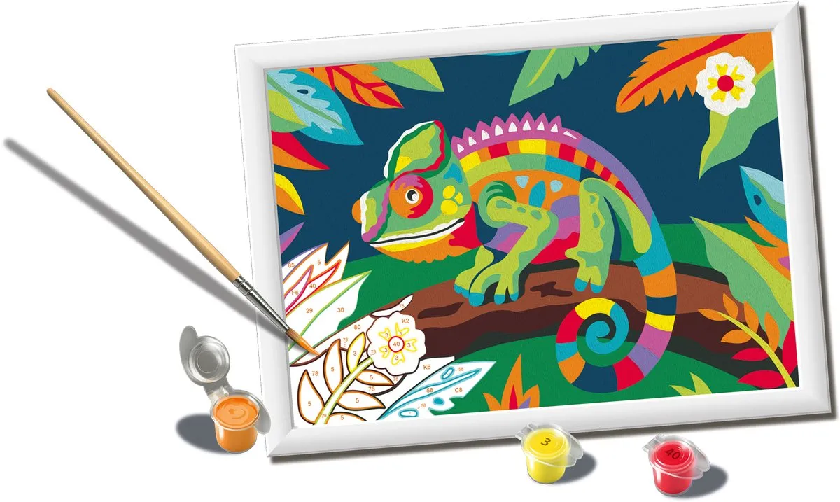 Ravensburger CreArt Kameleon Schilderen op Nummer - Meerkleurig