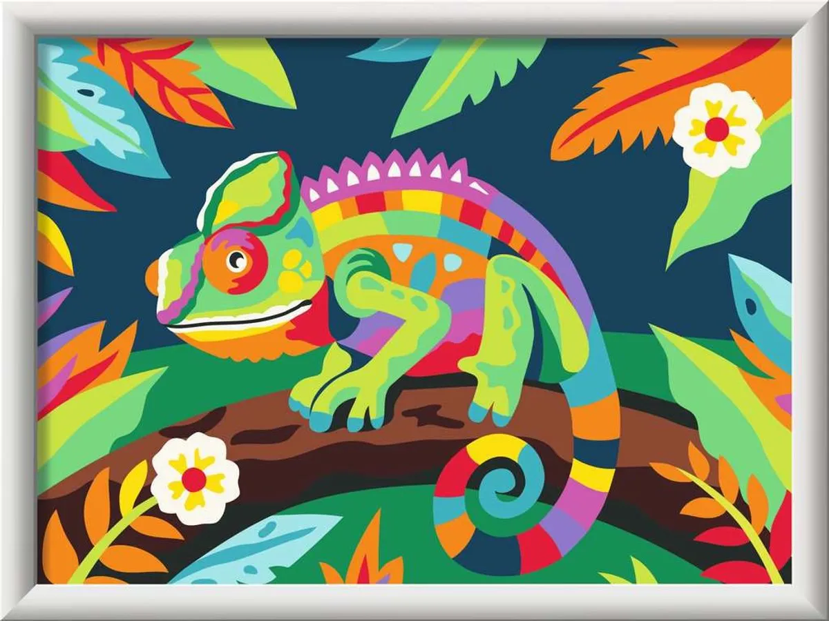 Ravensburger CreArt Kameleon Schilderen op Nummer - Meerkleurig