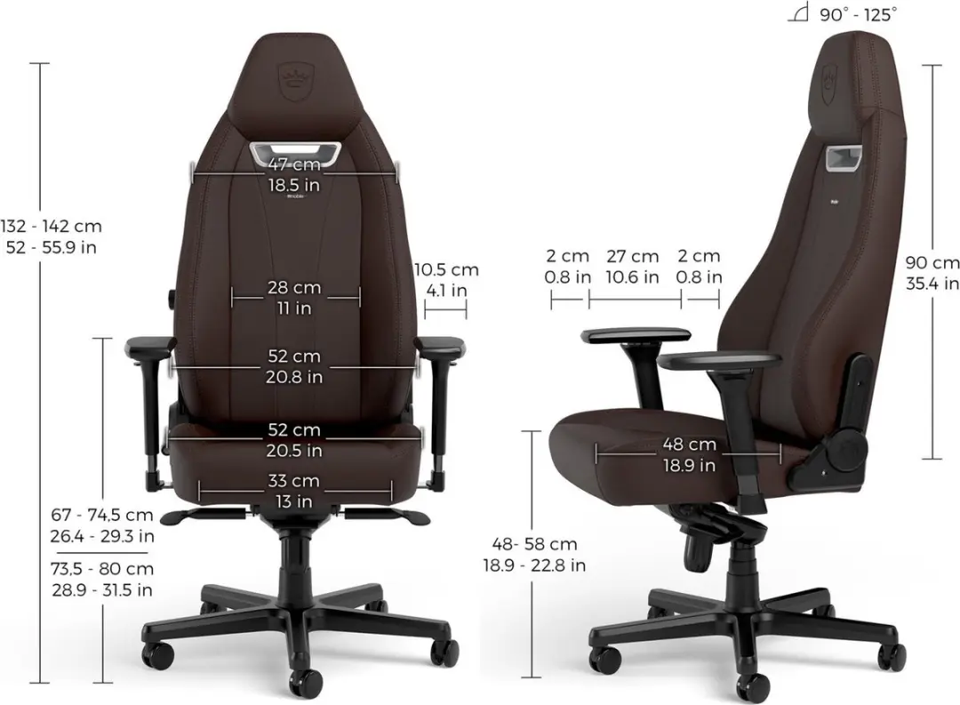 Noblechairs Legend Java Edition Gamestoel - Bruin - afbeelding 5 van 6