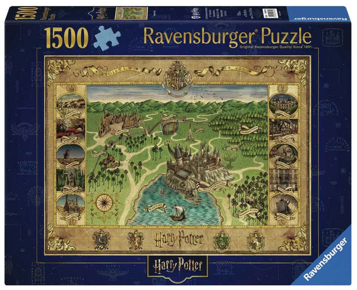 Ravensburger Harry Potter De kaart van Zweinstein Puzzel 1500 Stuks