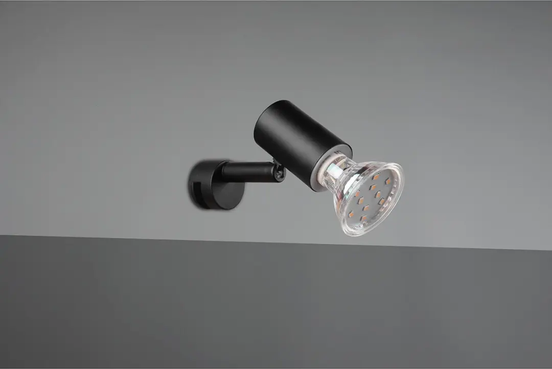 Trio LED Wandlamp GU10 IP44 - Zwart - afbeelding 6 van 6