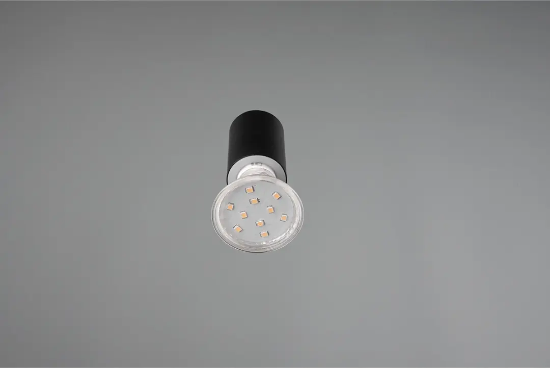 Trio LED Wandlamp GU10 IP44 - Zwart