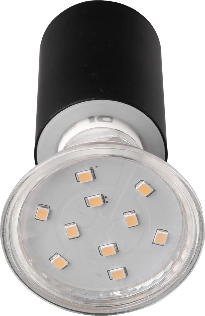 Trio LED Wandlamp GU10 IP44 - Zwart