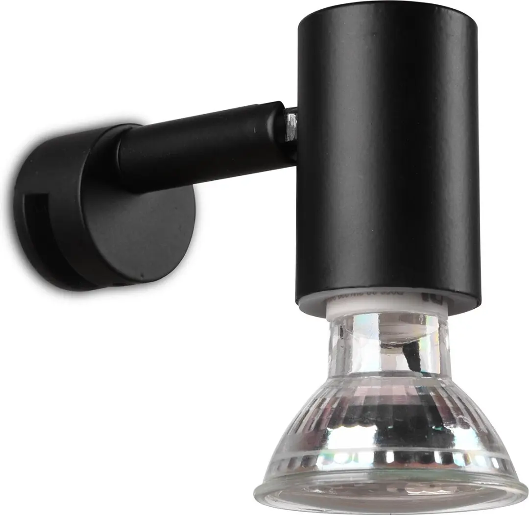 Trio LED Wandlamp GU10 IP44 - Zwart