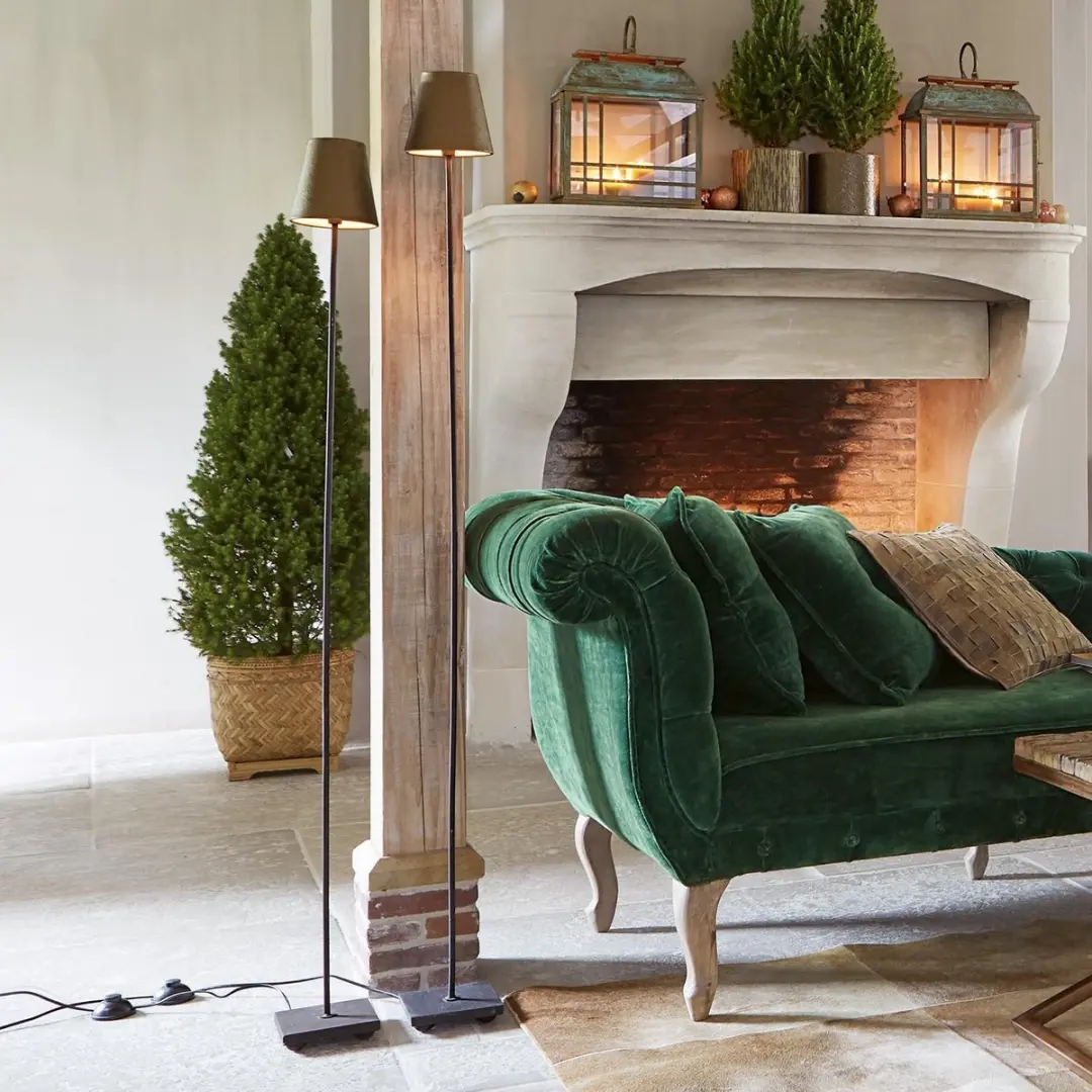 Loberon Tacoma Staande Lamp AntiekGoud