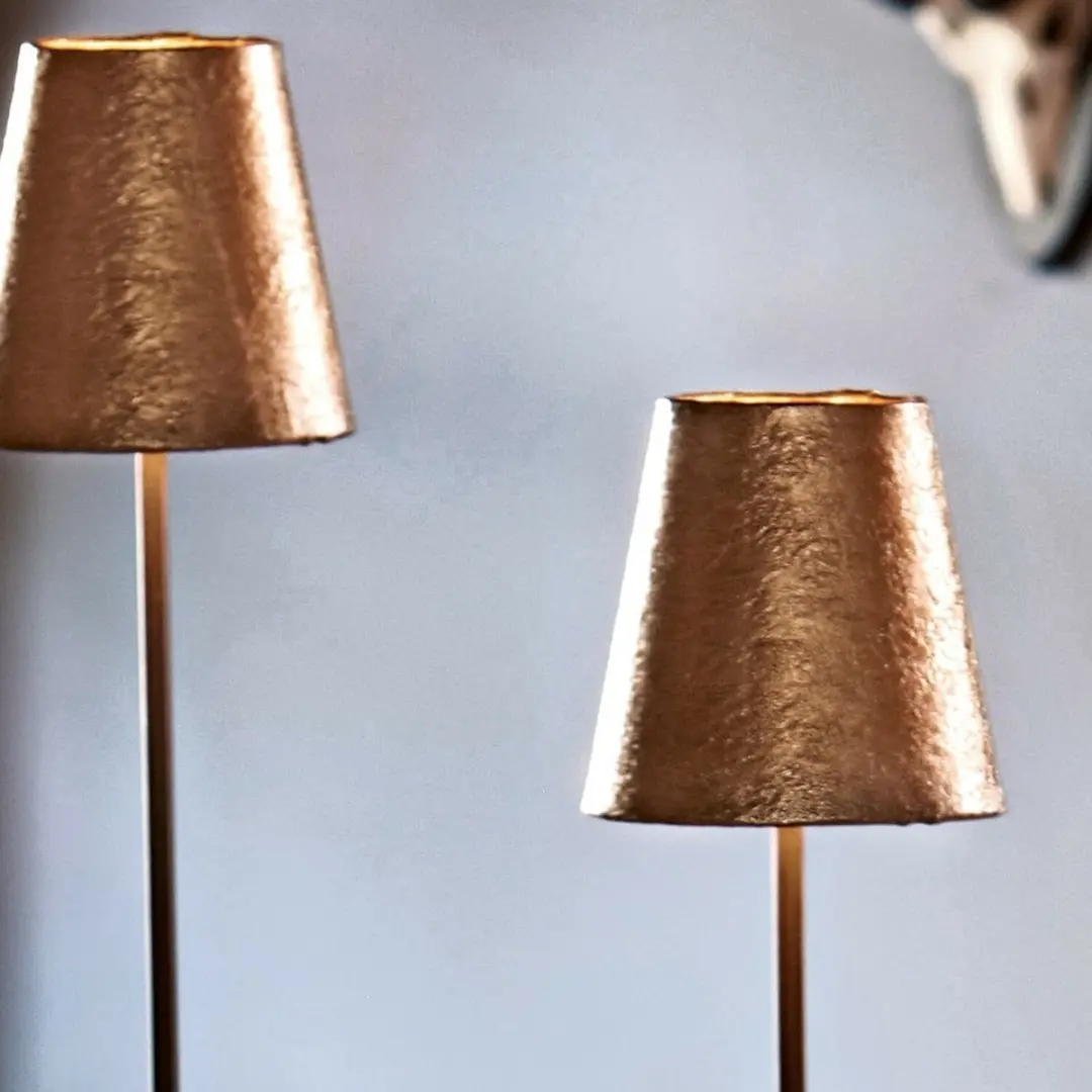 Loberon Tacoma Staande Lamp AntiekGoud - 2 Stuks - afbeelding 5 van 6