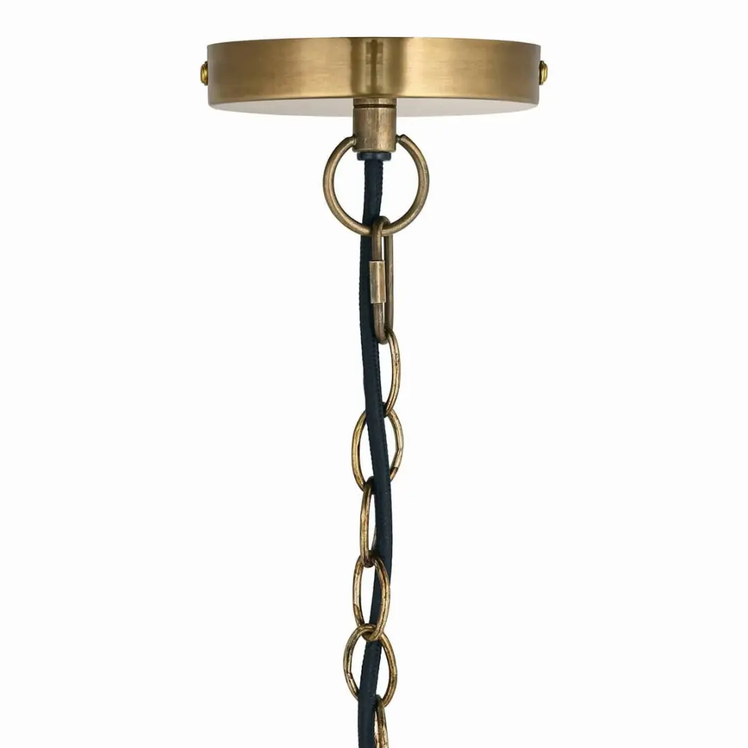 Loberon Hanglamp Deloire - 40W - Ø31cm - Groen - afbeelding 3 van 6