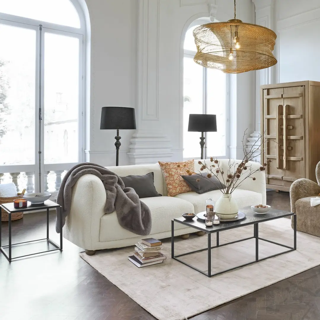 Loberon Reville Staande Lamp - Antiekzwart - afbeelding 2 van 4