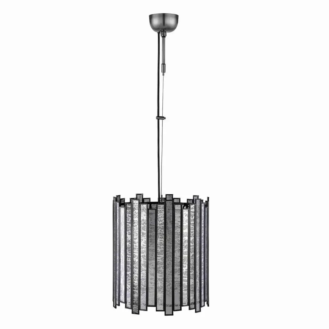 Loberon Thévigny Hanglamp - 40W - Ø30cm - Donkergrijs - afbeelding 2 van 6