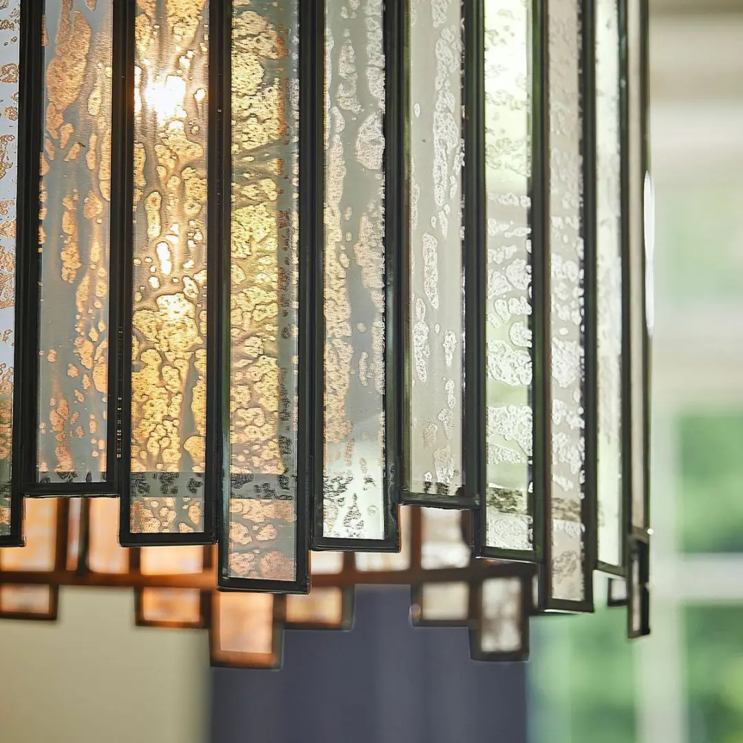 Loberon Thévigny Hanglamp - 40W - Ø30cm - Donkergrijs - afbeelding 6 van 6