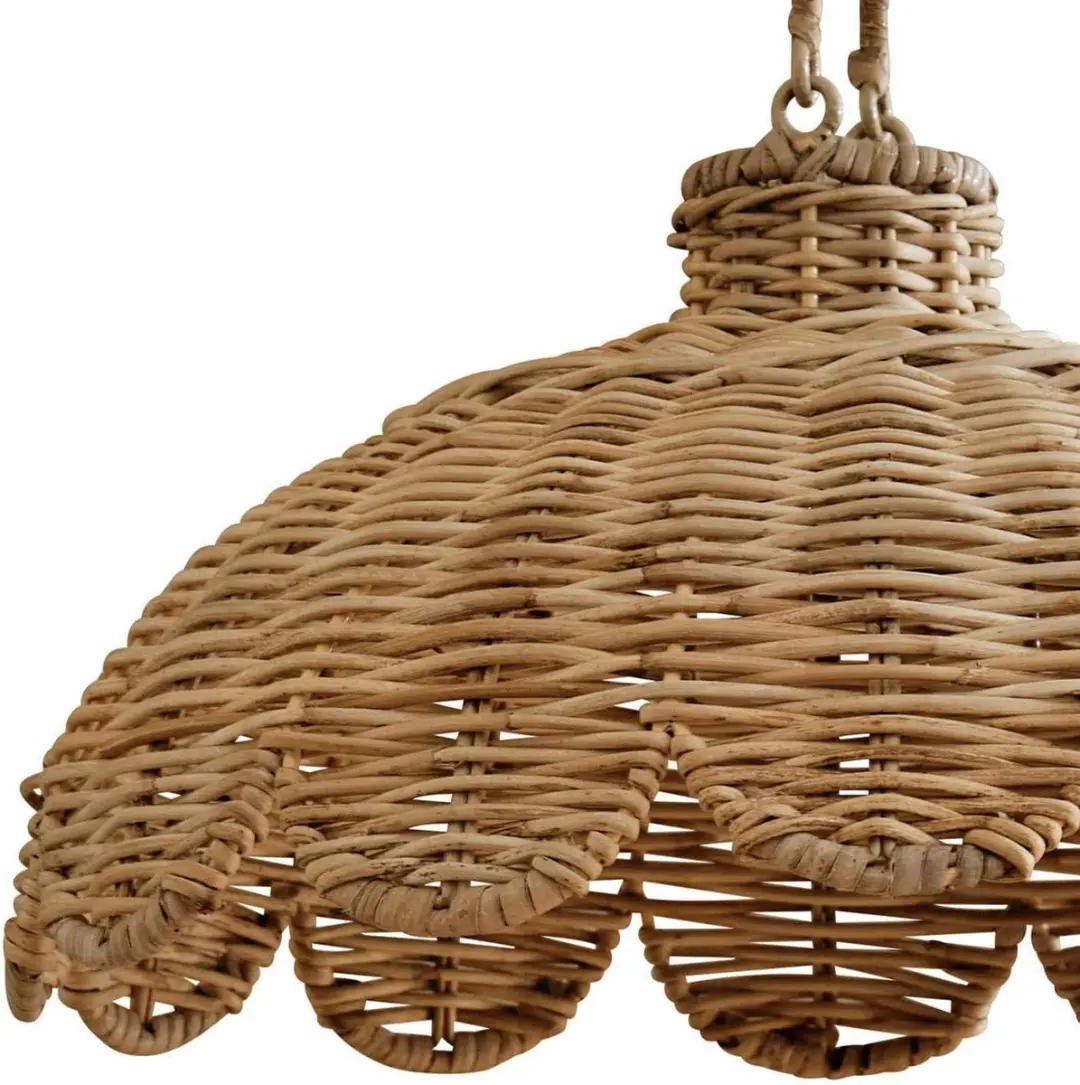 Loberon Lampenkap Glyndon - Bruin Ø35cm - afbeelding 3 van 5