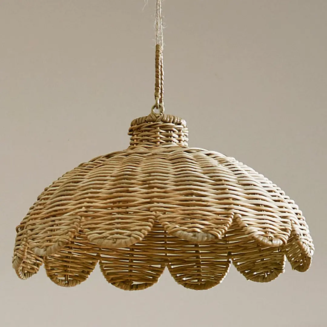 Loberon Lampenkap Glyndon - Bruin Ø35cm - afbeelding 5 van 5