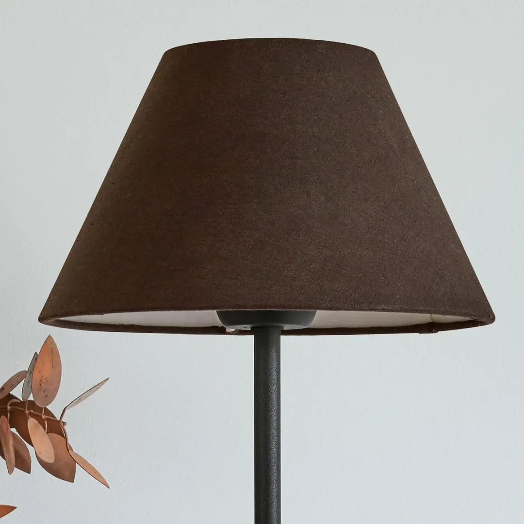 Loberon Orvienne Vloerlamp - 1 Lichtpunt - Zwart/Wit - afbeelding 3 van 3