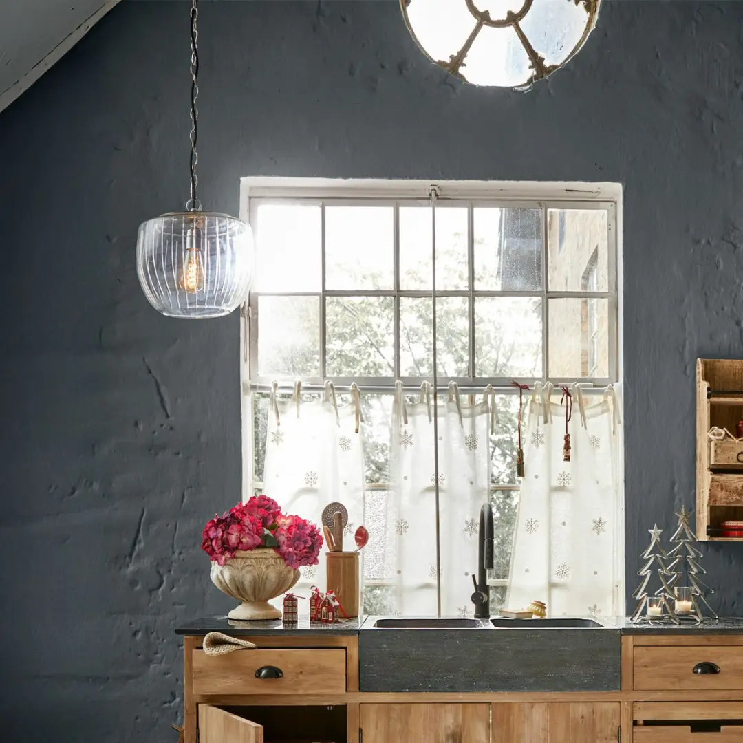 Loberon Hanglamp Aubrelle - Ø30cm - Heldere kap - afbeelding 2 van 4