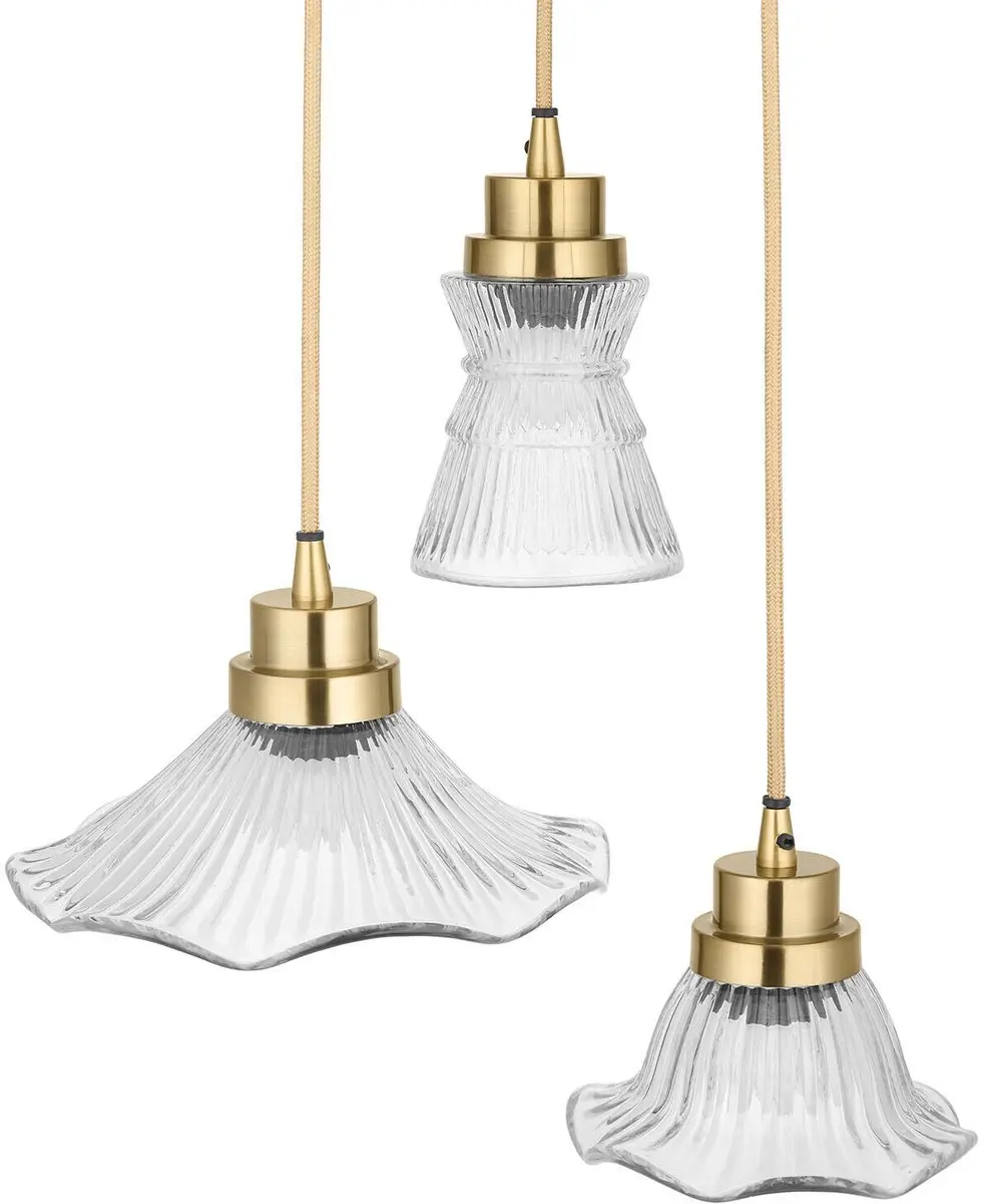 Loberon Lunaras Hanglamp - Ø30cm - Antiek Messing - afbeelding 4 van 6