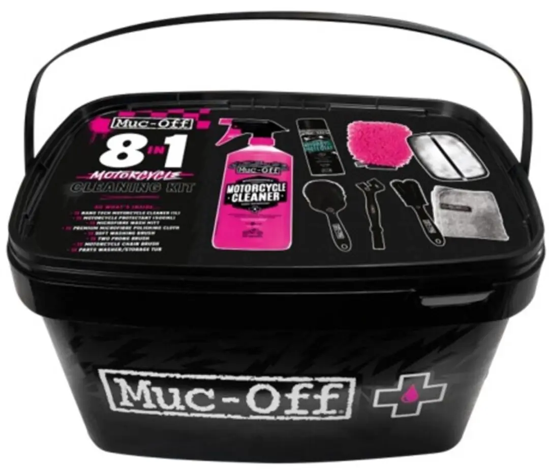 Muc-Off 8 in 1 Motorfiets Schoonmaak en Beschermingsset Motor