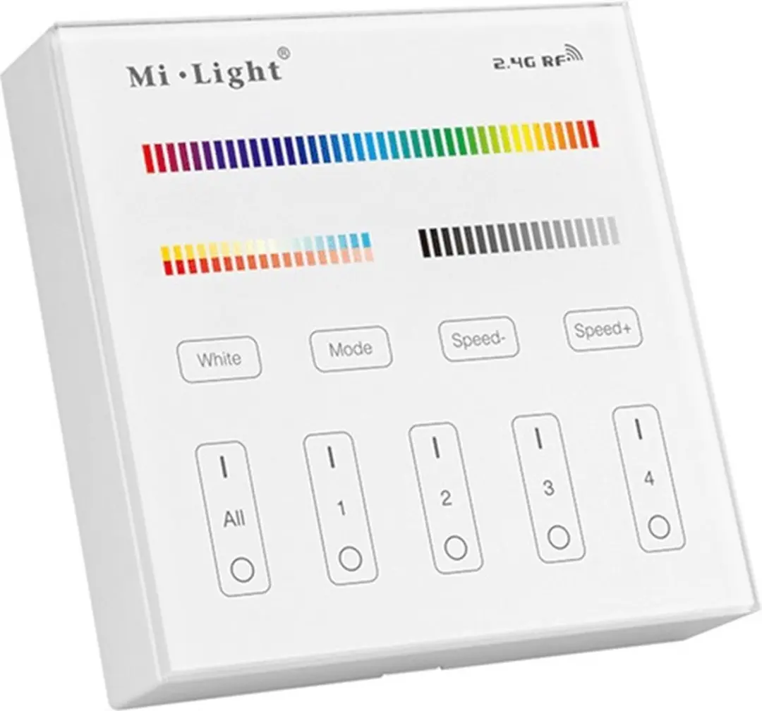 Mi-Light Mi-Boxer B4 RGB+CCT Wandbediening 4-Zone