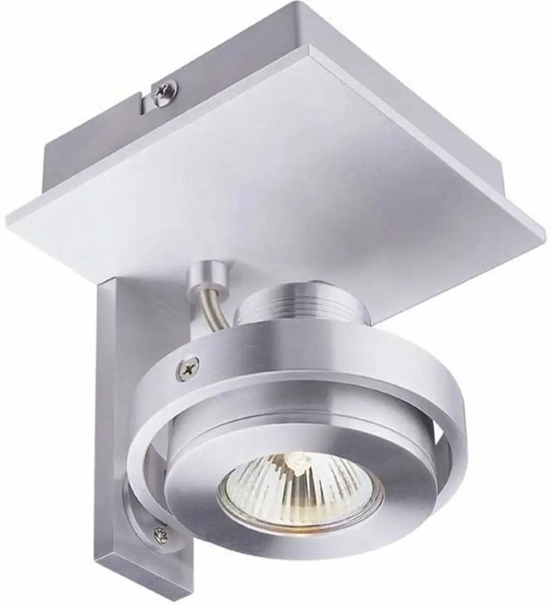 Artdelight Spot Meist 1 Lichtpunt Aluminium